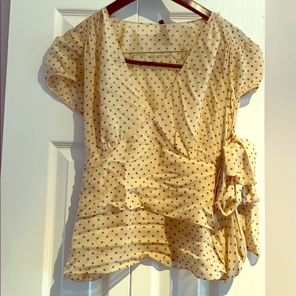 Silk Pocka Dot Blouse